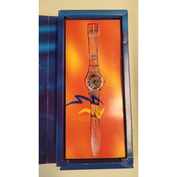Swatch Watch GLORIOUS RUNNER GK295PACK1 1999 Olympic Specials New In Box - Picture 9 of 15